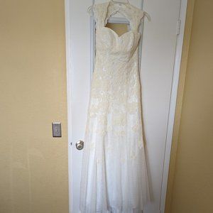 David's Bridal Lace Dress- Size 4